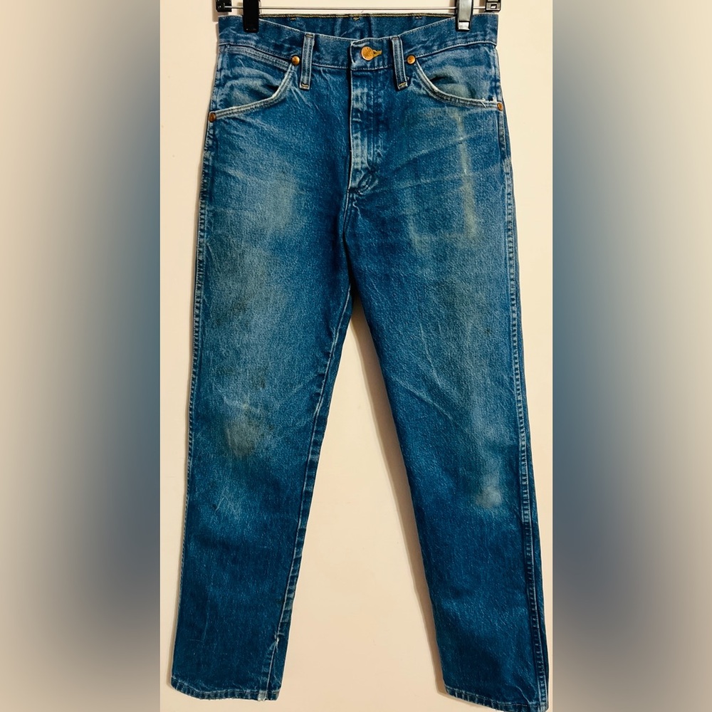 Wrangler Men's Relaxed Straight Blue Denim Jeans